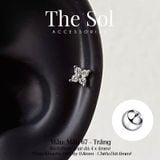  Khuyên Tai Thép Xi Mạ Mini Flower - Mẫu 67 