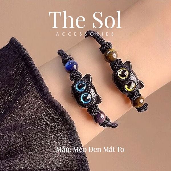  Lắc Tay Hàn Quốc Black Cat 