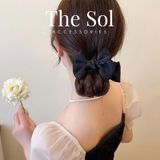  Kẹp Tóc Càng Cua Satin Bow 