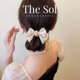  Kẹp Tóc Càng Cua Satin Bow 