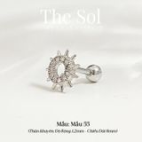  Khuyên Tai Thép Xi Mạ The Sun - Mẫu 55 