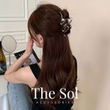  Kẹp Gắp Hàn Quốc Silver Wave & Pearl 