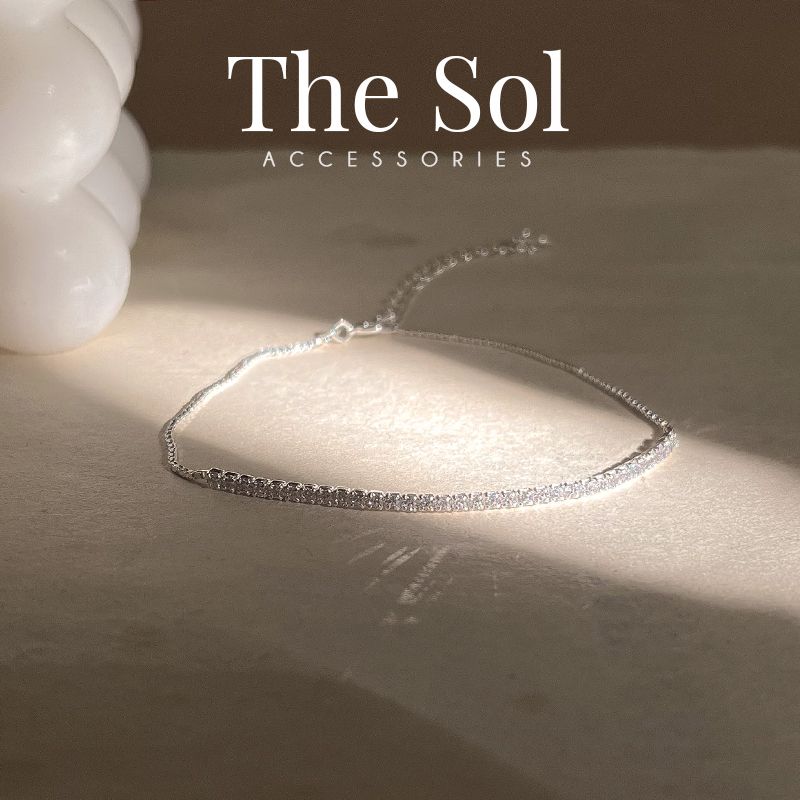  Lắc Tay Bạc Diamond Line 