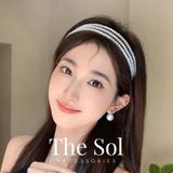  Cài Tóc Hàn Quốc Triple Pearls 