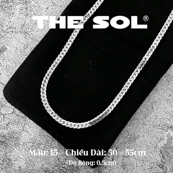  Dây Chuyền Titan Unisex Basic Chain 0.5cm - Mẫu 15 