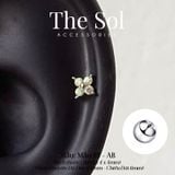  Khuyên Tai Thép Xi Mạ Mini Flower - Mẫu 67 