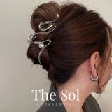  Kẹp Gắp Hàn Quốc Silver Wave & Pearl 