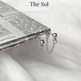  Bông Tai Hàn Quốc Mini Long Chain 