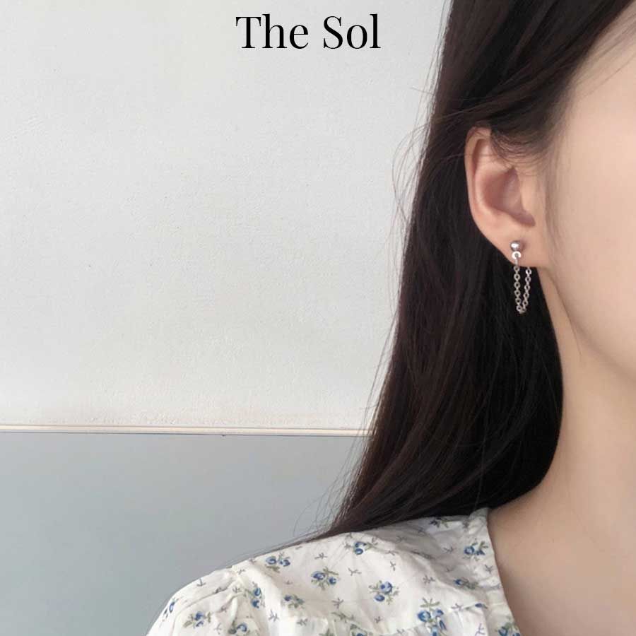  Bông Tai Hàn Quốc Mini Long Chain 