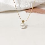  Dây Chuyền Titan Golden Pearl 