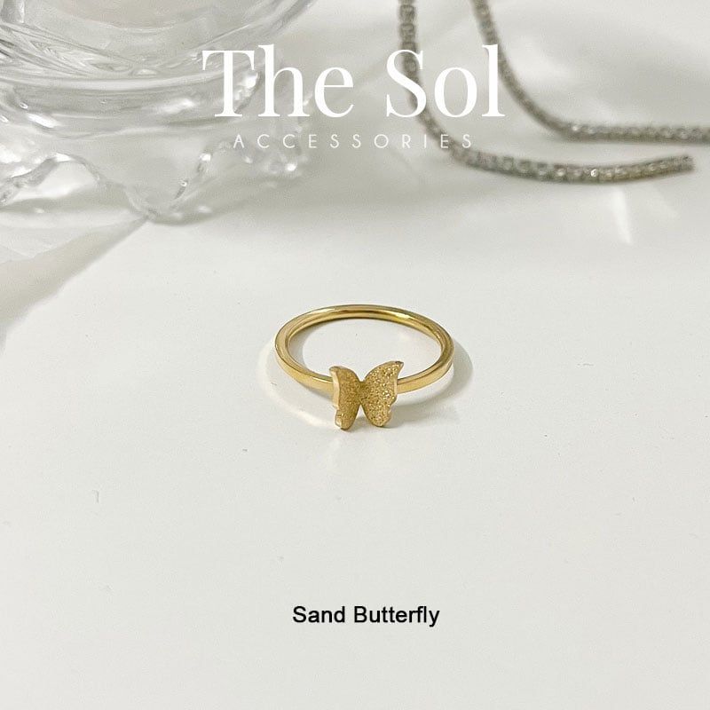  Nhẫn Titan Golden Sand Butterfly 