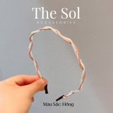  Cài Tóc Hàn Quốc Thin Silk&Pearls 