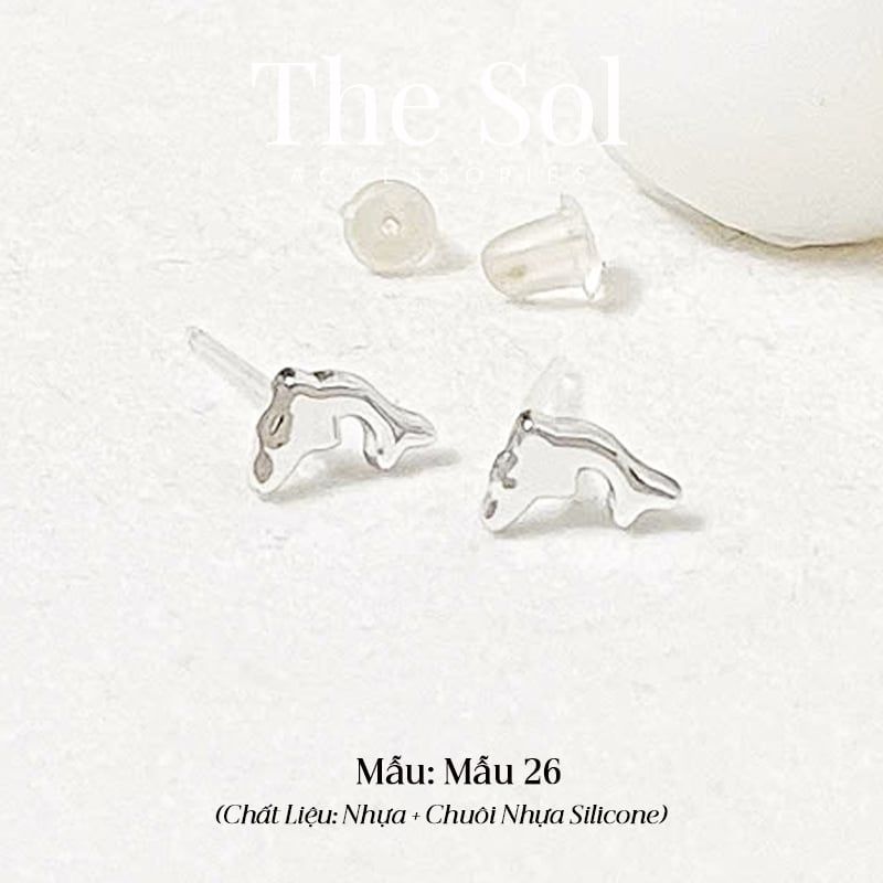  Bông Tai Nhựa 7K - BTN001 / BTN002 / BTN003 / BTN004 