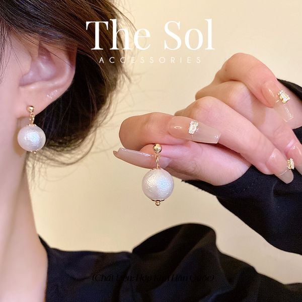  Bông Tai Hàn Quốc Big Pearl 