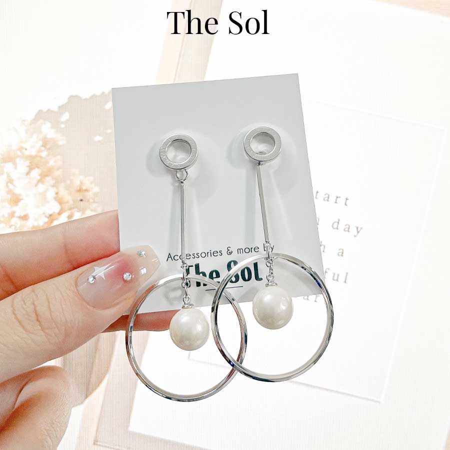  Bông Tai Seropi Pearl In Circle 