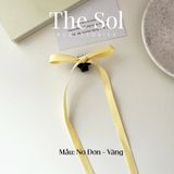  Kẹp Tóc Hàn Quốc Color Bow - Nơ Đơn (2 Chiếc) 