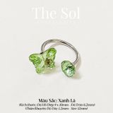  Khuyên Tai Titan SEPTUM Đá Hồ Điệp Màu Sắc 