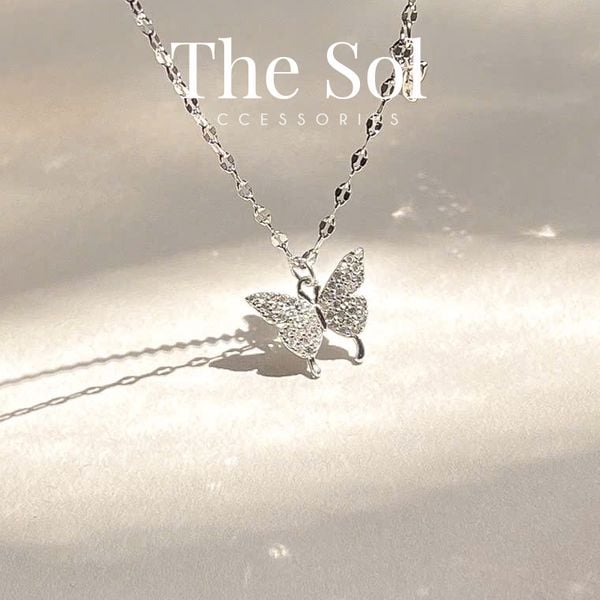  Dây Chuyền Bạc Dia Butterfly 