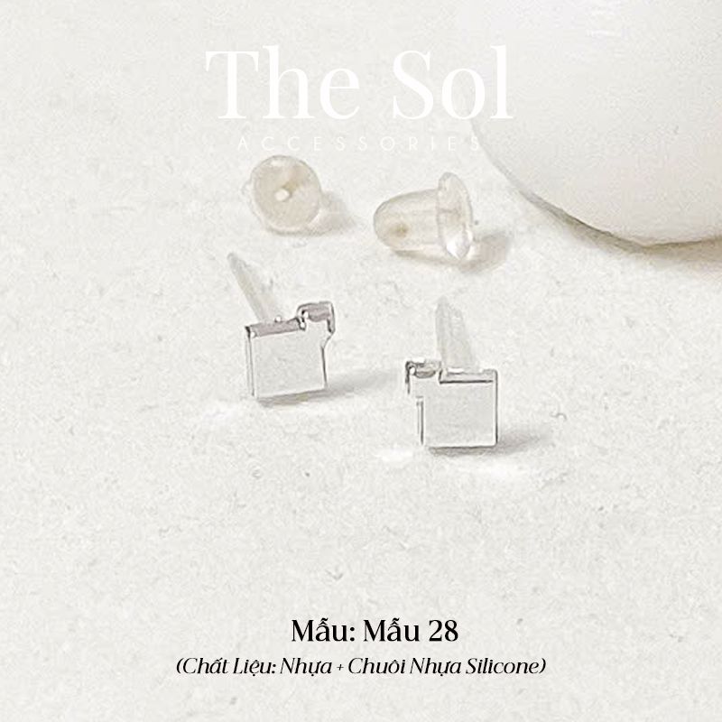  Bông Tai Nhựa 7K - BTN001 / BTN002 / BTN003 / BTN004 