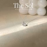  Dây Chuyền Bạc Mini Diamond In Circle 