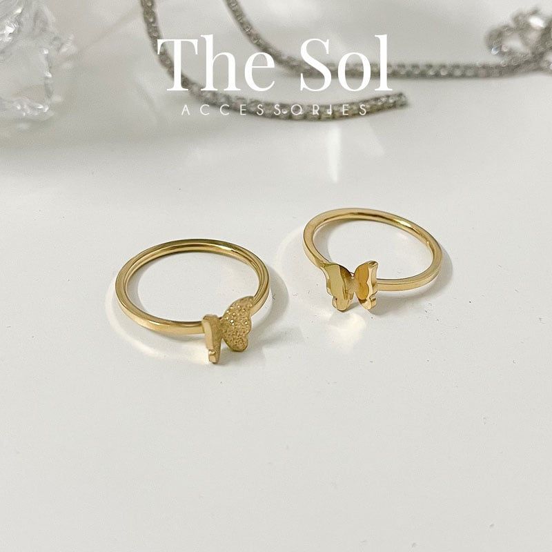  Nhẫn Titan Golden Sand Butterfly 