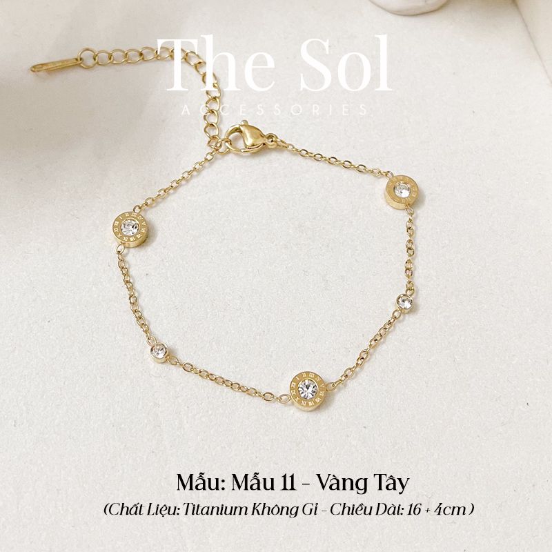  Lắc Tay Titan La Mã Ngọc - Mẫu 11 