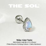  Khuyên Tai Thép Xi Mạ The Opal - Mẫu 122,123,124,125 