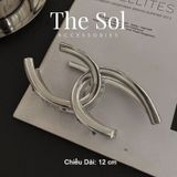  Kẹp Gắp Hàn Quốc Silver Chanel 