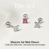  Khuyên Tai Thép Xi Mạ Mini Flower - Mẫu 67 