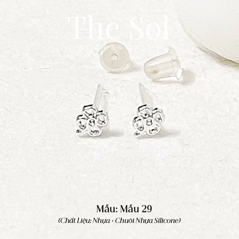  Bông Tai Nhựa 7K - BTN001 / BTN002 / BTN003 / BTN004 