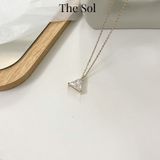  Dây Chuyền Titan Diamond Triangle 