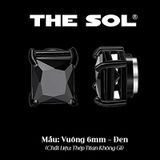  Khuyên Tai Thép Titan Magnet Diamond - Vuông [1 CHIẾC] 
