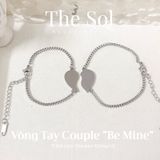  Lắc Tay Titan Couple Silver Heart 