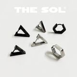  Khuyên Tai Titan Unisex The Thick Triangle - 1.5cm 