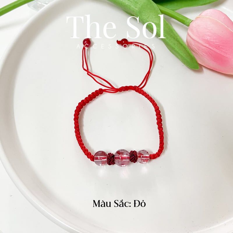  Lắc Tay Hàn Quốc Triple Crystal Gems 