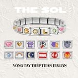  Charm Titan Italian Bracelet - Gems Charm 