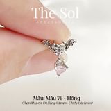  Khuyên Tai Thép Xi Mạ Unisex Bat Heart - Mẫu 76 