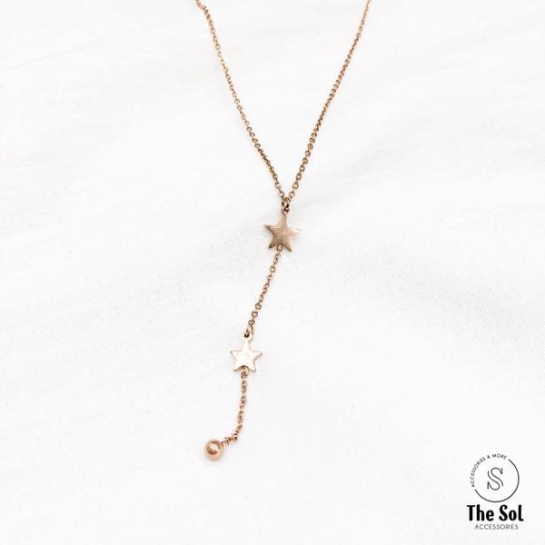  Dây Chuyền Titan 2 Ngôi Sao 