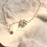  Dây Chuyền Titan Double Flowers - Mẫu 32 