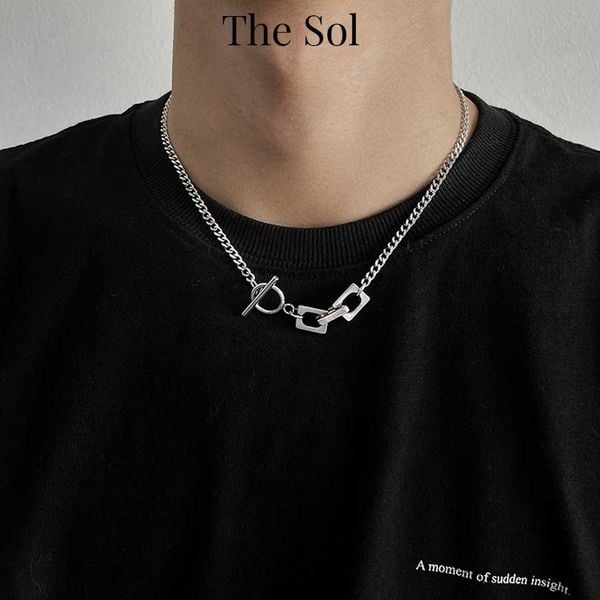  Dây Chuyền Titan Unisex Circle In Square OT - Mẫu 62 