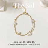  Lắc Tay Titan Double Layer Pearls - Mẫu 40 