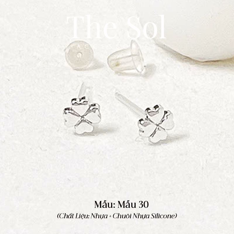  Bông Tai Nhựa 7K - BTN001 / BTN002 / BTN003 / BTN004 