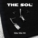  Khuyên Tai Titan Dia Rectangle - Chuôi Chốt 