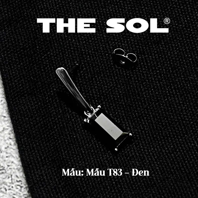  Khuyên Tai Titan Dia Rectangle - Chuôi Chốt 