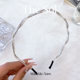  Cài Tóc Hàn Quốc Thin Silk&Pearls 