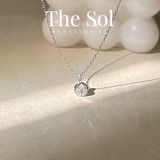  Dây Chuyền Bạc Mini Diamond In Circle 