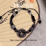  Lắc Tay Hàn Quốc Black Quartz 