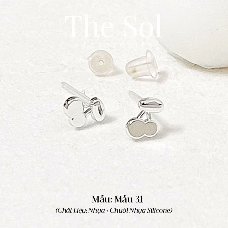  Bông Tai Nhựa 7K - BTN001 / BTN002 / BTN003 / BTN004 