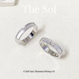  Nhẫn Titan Diamond V Narce - Mẫu 132 