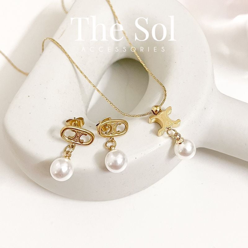  Bông Tai Titan Celine On Pearl 